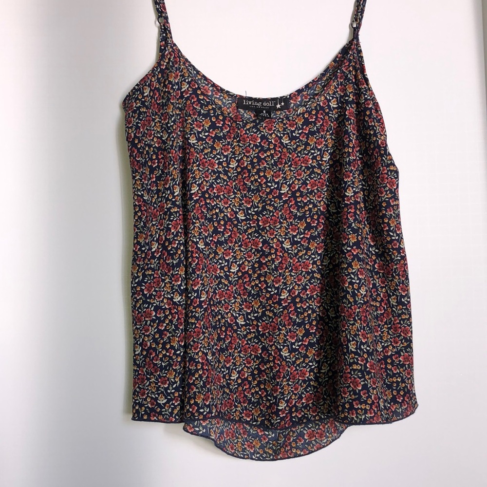 Floral living doll blouse